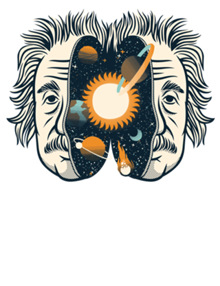 Albert Einstein Head Universe Physics