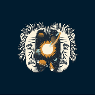 Albert Einstein Head Universe Physics