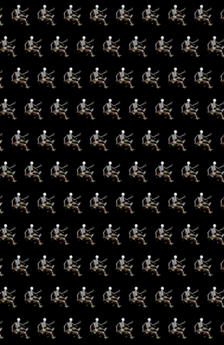 Skeleton Flowting on Space Butterflies