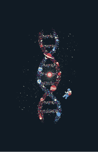 DNA Astronaut Galaxy We Are Stardust