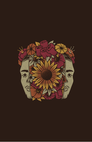 Frida Kahlo Head Flowers
