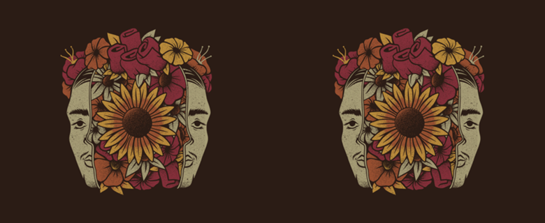 Frida Kahlo Head Flowers