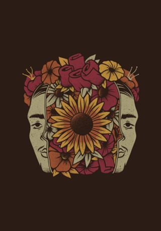 Frida Kahlo Head Flowers