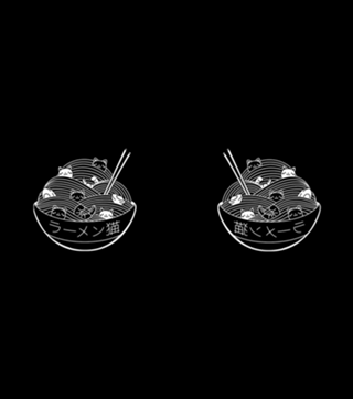 Ramen Lines Minimalist Black and White