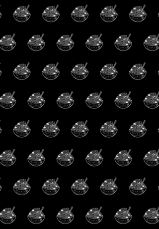 Ramen Lines Minimalist Black and White
