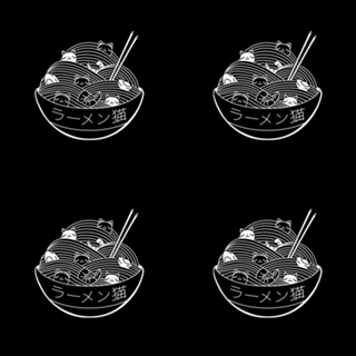 Ramen Lines Minimalist Black and White