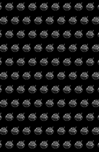 Ramen Lines Minimalist Black and White