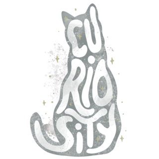 Curiosity Cat Typography