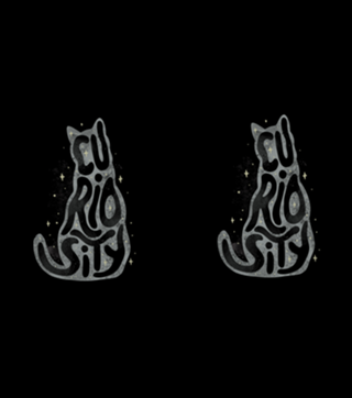 Curiosity Cat Typography