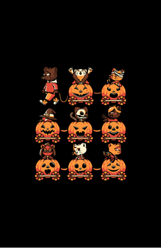 9 Lives Cat Halloween