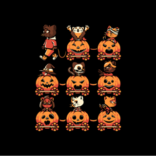 9 Lives Cat Halloween