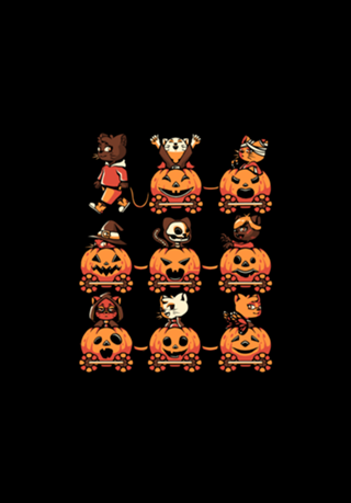 9 Lives Cat Halloween