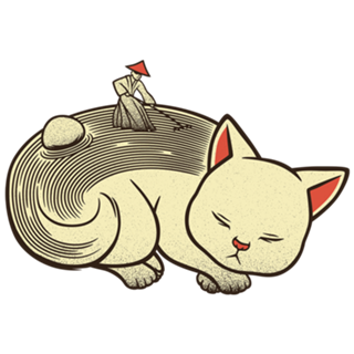 Zen Cat Zen Garden