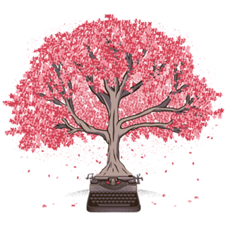 Nature Poetry Vintage Typewriter