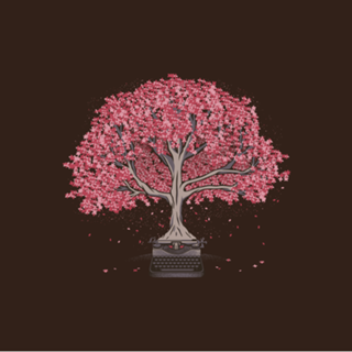 Nature Poetry Vintage Typewriter