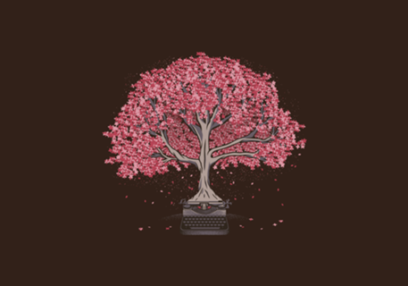 Nature Poetry Vintage Typewriter