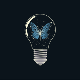 Trapped Blue Butterfly Monarch