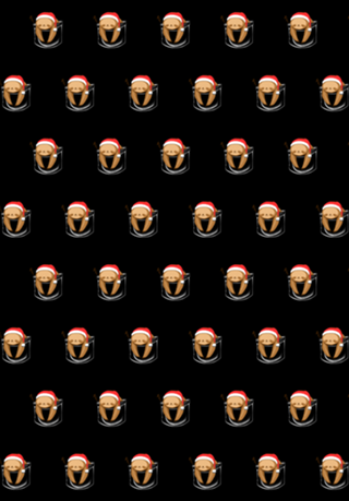 Sloth in a Pocket Xmas Black
