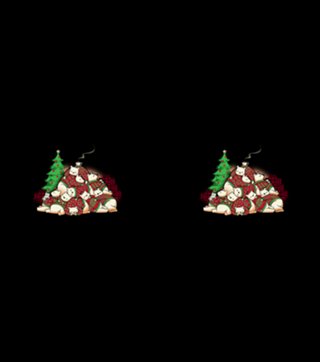 Good Night Xmas Bear Black