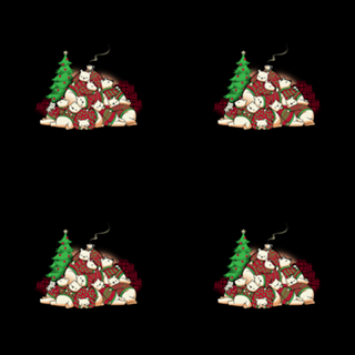 Good Night Xmas Bear Black