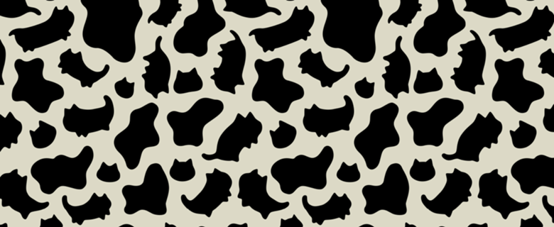 Cow Pattern Cat