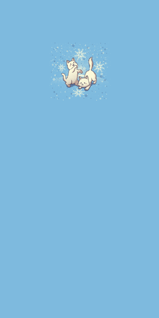 Cats Playing With Snowflakes