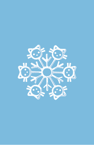 Snowflake Cat Winter