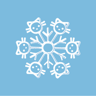 Snowflake Cat Winter