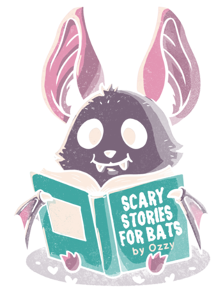 Scary Stories for Bats Book Worm