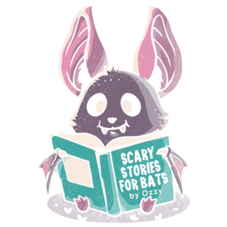 Scary Stories for Bats Book Worm