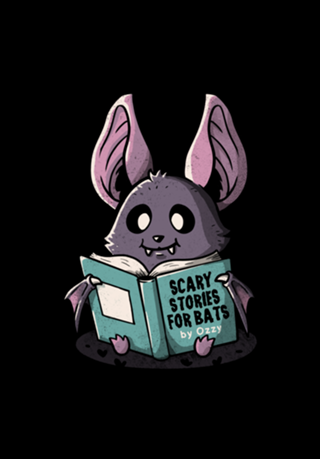 Scary Stories for Bats Book Worm