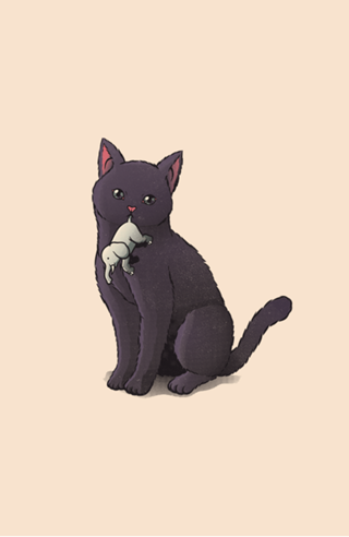 Giant Cat, Tiny Elephant