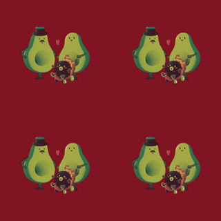 Avocado Family Best Mom Best Dad