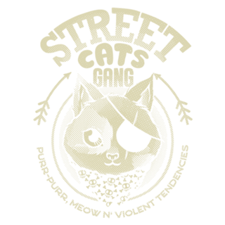 Street Cats Gang Meow and Violent Tendencies B &W