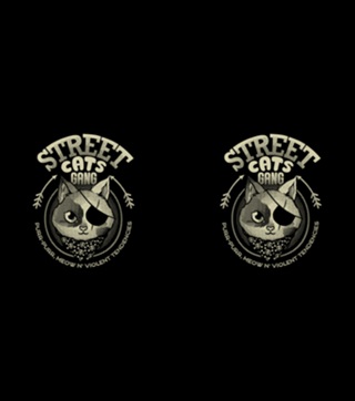 Street Cats Gang Meow and Violent Tendencies B &W