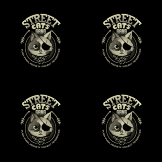 Street Cats Gang Meow and Violent Tendencies B &W