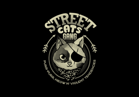 Street Cats Gang Meow and Violent Tendencies B &W