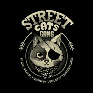 Street Cats Gang Meow and Violent Tendencies B &W