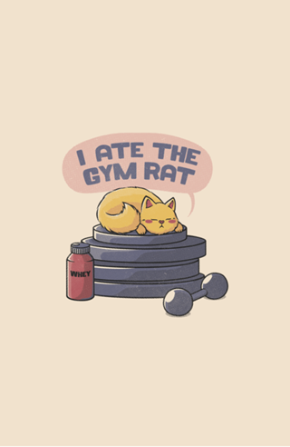 I ate the gym rat cream
