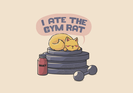 I ate the gym rat cream
