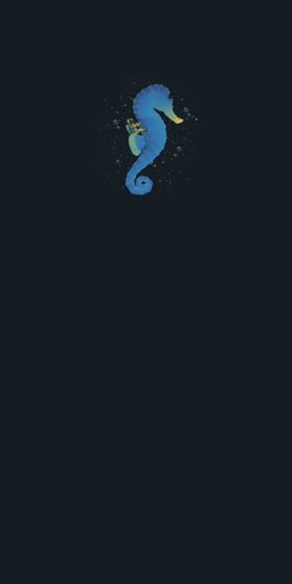 Riding a Sea Horse Astronaut