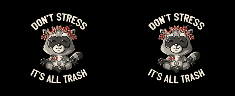 Don't Stress It's All Trash Racoon