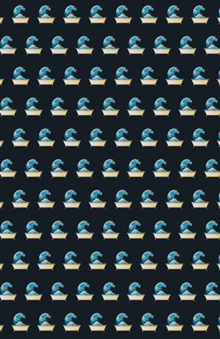 Bathtub Kanagawa Wave