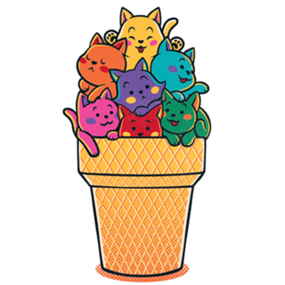 Rainbow Cats Icecream