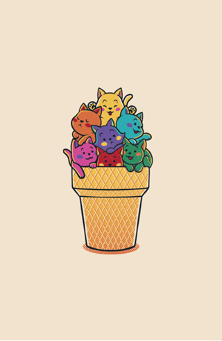 Rainbow Cats Icecream