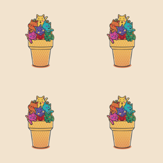 Rainbow Cats Icecream