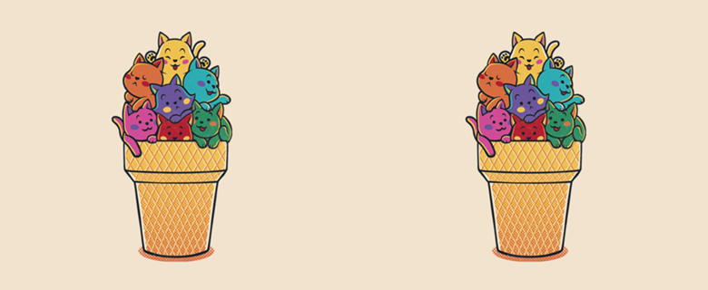 Rainbow Cats Icecream