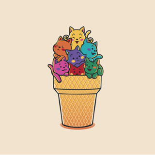 Rainbow Cats Icecream