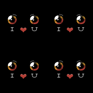 I Love You Black Cat Face