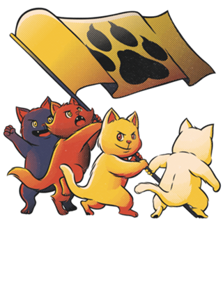 Raising the flag on Iwo Jima cats world domination